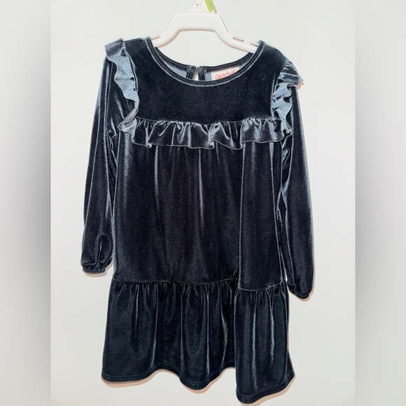 Cat & Jack Other - Cat & Jack Black Velvet Dress